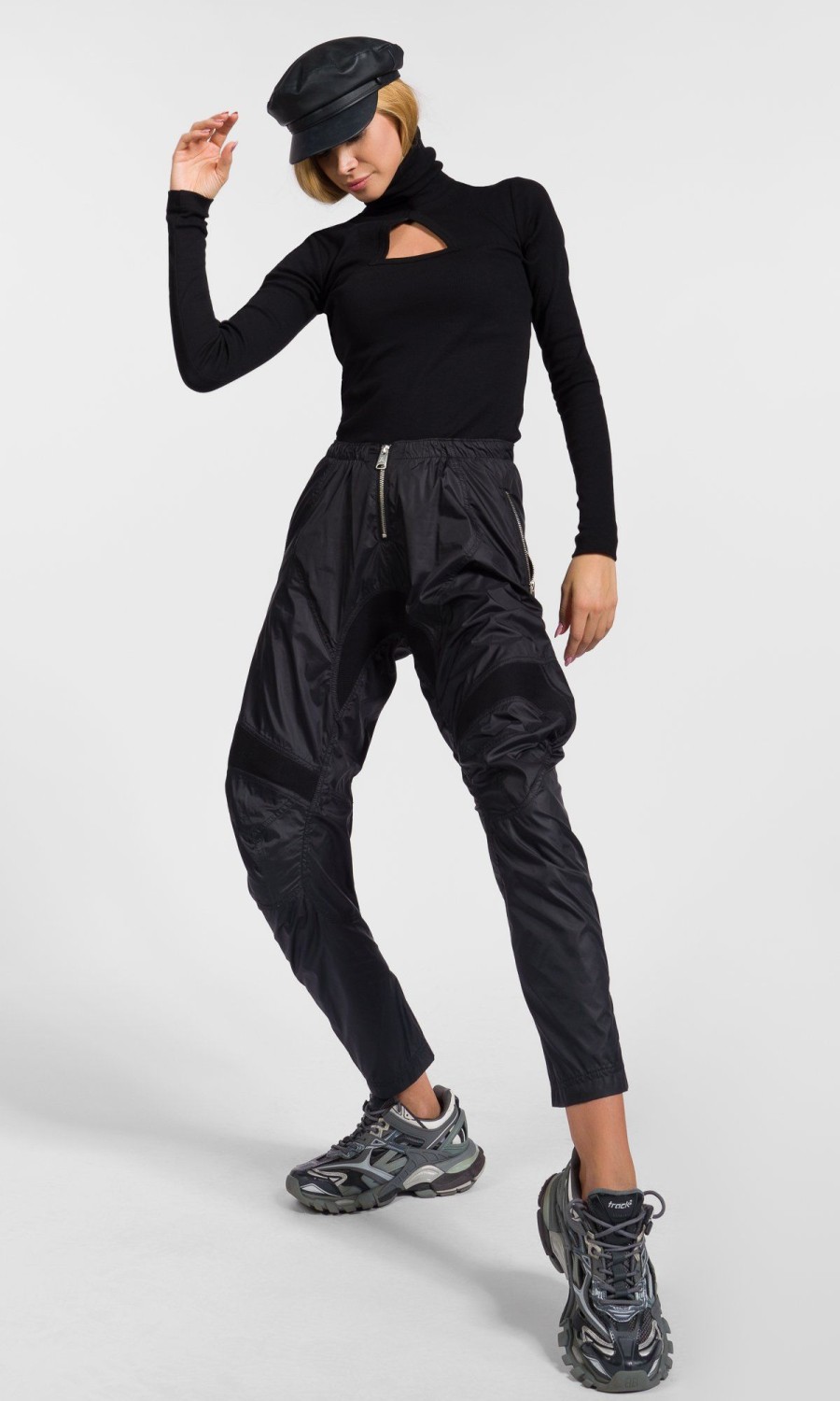 Women Aakasha Pants | Multi Panel Track Pants • Fitweardress